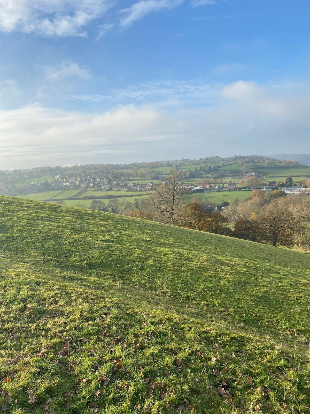 Sweeping views across the Derwent Valley from the nearby footpath
